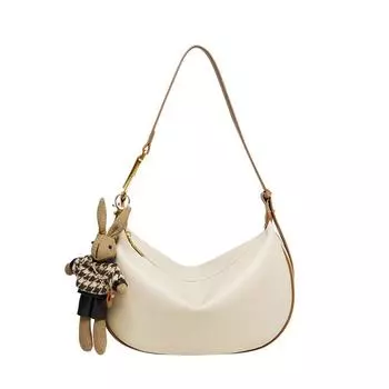 Женская сумка-мессенджер из натуральной кожи, летняя сумка подмышками (28*9,5*17,5 см) 612410061 белый