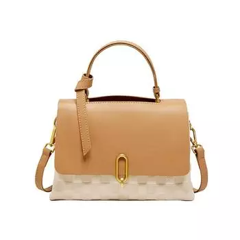 Женская сумка-мессенджер из натуральной кожи (25*10,5*17,5 см) 612410109 белый