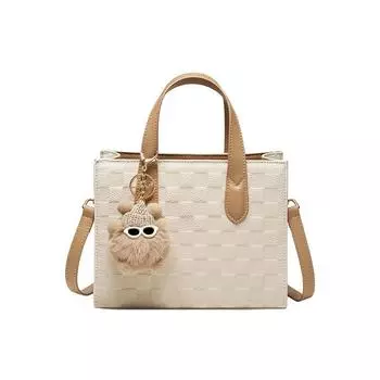 Женская сумка-мессенджер из натуральной кожи (22,5*9,5*17,5 см) 612410122 белый