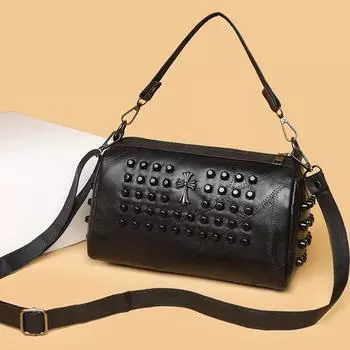 Женская сумка-мессенджер из вощеной кожи, женская сумка через плечо, простая высококачественная сумка