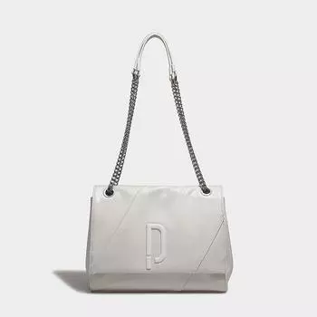 Женская сумка-мессенджер на одно плечо с цепочкой, лето 2024, новый нишевый дизайн, модная простая универсальная сумка-мессенджер розовый