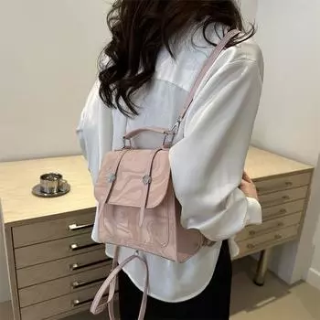 Женская сумка-мессенджер в стиле ретро, школьная сумка для учениц, школьный рюкзак для поездок на работу, летняя новая модная популярная сумка-рюкзак чёрный