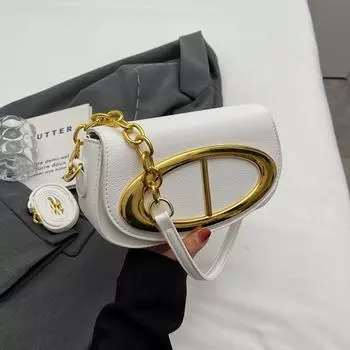 Женская сумка мода маленькая квадратная сумка 2025 осень новая цепная сумка сумки сумка через плечо текстура сумка-мессенджер 23*7*12 чёрный