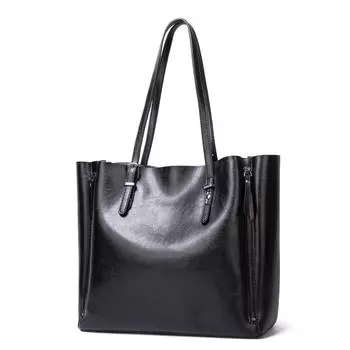 Женская сумка, модная большая сумка, сумка-ведро чёрный