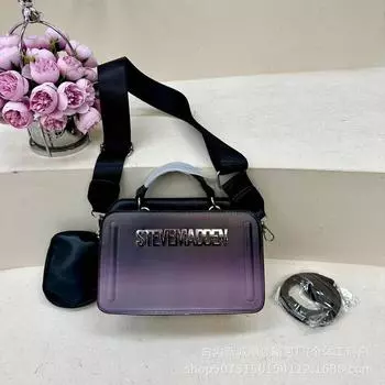 Женская сумка, модная, индивидуальная, градиентная, сумка через плечо One Size чёрный