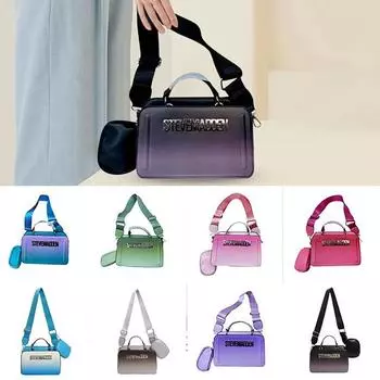 Женская сумка, модная, индивидуальная, градиентная, сумка через плечо One Size чёрный