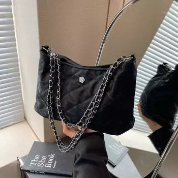 Женская сумка, модная маленькая квадратная сумка, цепочка, сумка-сумка из ПУ, наплечная сумка, универсальная сумка-мессенджер серебряный