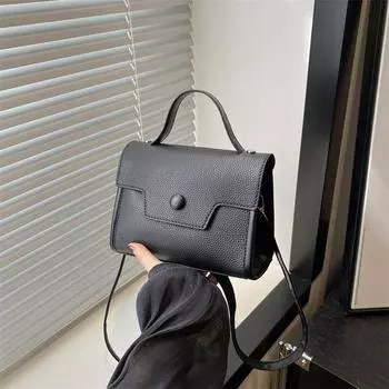 Женская сумка Модная маленькая квадратная сумка Текстура Pu Сумка Простая Универсальная Сумка-мессенджер белый