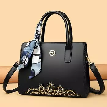 Женская сумка, модная многослойная сумка через плечо, женская сумка через плечо большой емкости чёрный