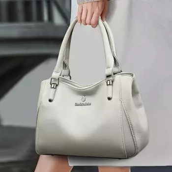 Женская сумка модная мягкая кожаная повседневная сумка через плечо модная большая вместимость женская сумка красный