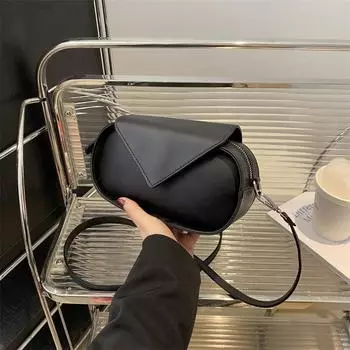 Женская сумка модная персонализированная маленькая квадратная сумка 2024 новая сумка через плечо ретро однотонная универсальная сумка-мессенджер белый