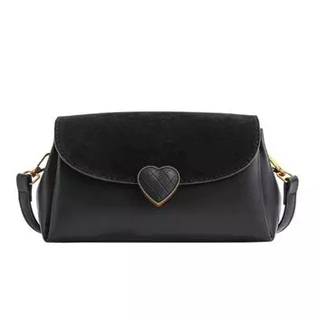 Женская сумка, модная ретро универсальная маленькая квадратная сумка, сумка на одно плечо с диагональным ремешком чёрный