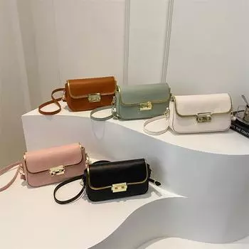 Женская сумка, модная, с каменным узором, маленькая квадратная сумка, универсальная, простая, с текстурой, сумка-мессенджер коричневый