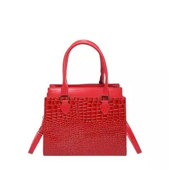 Женская сумка модная сумка через плечо из искусственной кожи модная сумка с узором крокодила иностранная текстура сумка-мессенджер красный
