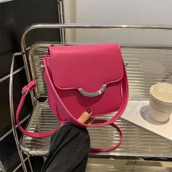 Женская сумка, модная сумка через плечо, текстура ПУ, маленькая квадратная сумка, универсальная сумка коричневый