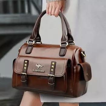 Женская сумка Модная сумка через плечо Женская контрастная цветовая атмосфера Сумка через плечо Женская сумка чёрный