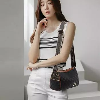 Женская сумка, модная сумка из воловьей кожи на одно плечо, сумка через плечо One Size белый