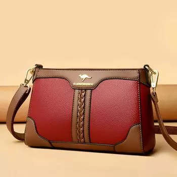 Женская сумка Модная сумка-мессенджер Женская сумка для мам Маленькая квадратная сумка Сумка на одно плечо чёрный