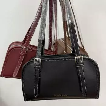 Женская сумка Модная сумка Простая Нишевая сумка через плечо Сумка через плечо чёрный