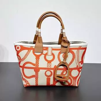 Женская сумка, модная, универсальная, сумка-тоут на подмышку, ручная работа, холст из коровьей кожи, контрастный цвет, ручная корзина для овощей 25x13x23cm бездна