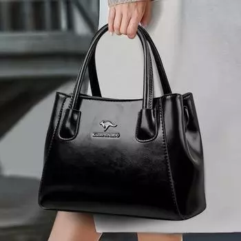 Женская сумка Модная женская сумка среднего возраста через плечо Женская сумка через плечо Женская сумка через плечо чёрный