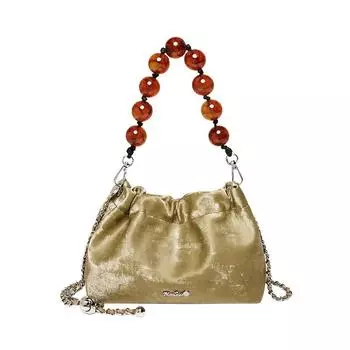 Женская сумка на цепочке Cloud Bag из натуральной кожи (20*8*13 см) 612410115 зелёный