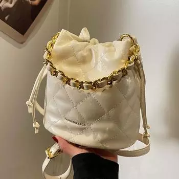 Женская сумка на цепочке Netizen, новинка 2024 года, модная ручная сумка-ведро с усовершенствованной и универсальной сумкой через плечо на одно плечо