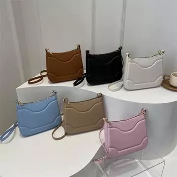 Женская сумка на цепочке, сумка через плечо, текстура, ПУ, маленькая квадратная сумка, персонализированная, с углублением, ниша, универсальная сумка коричневый