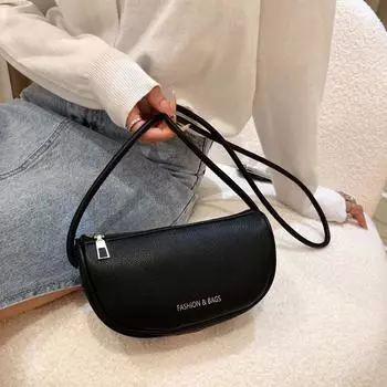 Женская сумка на одно плечо из искусственной кожи, модная мини-сумка под мышками, простая сумка через плечо