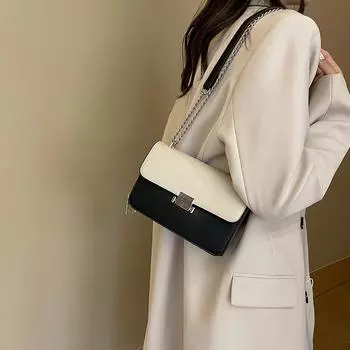 Женская сумка на одно плечо, модная сумка на цепочке, маленькая квадратная сумка, сумка через плечо One Size