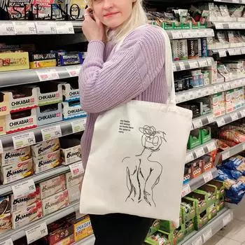 Женская сумка на плечо для покупок, сумка для покупок, повседневная женская винтажная модная холщовая складная новая сумка большой вместимости 24*26cm