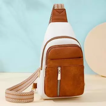 Женская сумка нагрудная сумка, летняя креативная стильная износостойкая сумка-мессенджер из искусственной кожи, сумки через плечо для женщин, качество бежевый