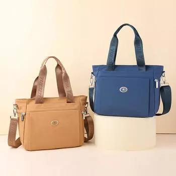 Женская сумка, нейлоновая большая сумка большой вместимости, женская легкая сумка через плечо, портативная сумка через плечо красный