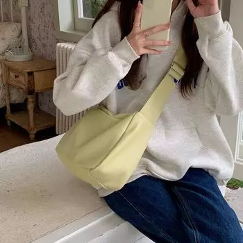 Женская сумка Niche Tote из мягкой кожи большой вместимости 2025 года — идеальный вариант для поездок в колледж чёрный