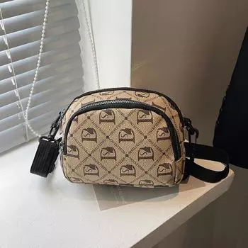 Женская сумка нишевая текстура сумка через плечо мягкая кожа большая вместимость модная сумка для поездок на работу текстурная оболочка сумка-мессенджер чёрный