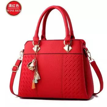 Женская сумка Новая Большая Вместимость Женские Сумки На Плечо Сумка Мессенджер Сумка для Женщин Среднего Возраста бордовый
