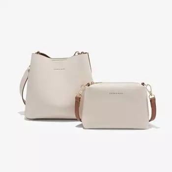 Женская сумка, новая большая вместительная сумка-ведро, женская сумка через плечо, сумка через плечо для отправки подруге, длина 24,5 см, ширина 11 см 23 см белый