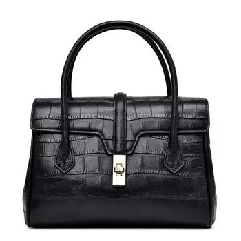 Женская сумка Новая модная большая вместительная фактурная кожаная сумка для женщин