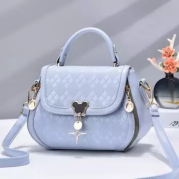 Женская сумка, новая модная косая сумка через плечо, сумка большой емкости чёрный