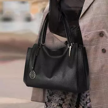 Женская сумка, новая модная сумка через плечо, женская большая сумка, верхний слой из коровьей кожи, женская сумка-тоут большой емкости