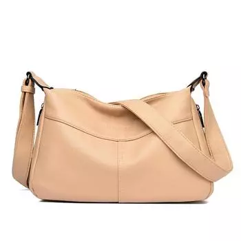Женская сумка, новая повседневная мягкая кожаная легкая большая вместимость для мам среднего и пожилого возраста, женская сумка через плечо на одно плечо