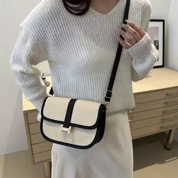 Женская сумка, новая ретро-сумка-седло 2024, модная сумка через плечо, маленькая и легкая сумка для мобильного телефона