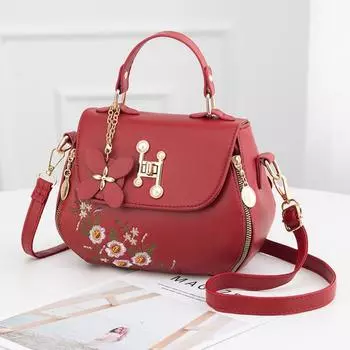 Женская сумка Новая сетчатая красная модная сумка через плечо универсальная популярная сумка через плечо