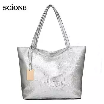 Женская сумка, новая сумка через плечо большой емкости, сумка с узором, модная женская сумка 40cm*10cm*30cm чёрный