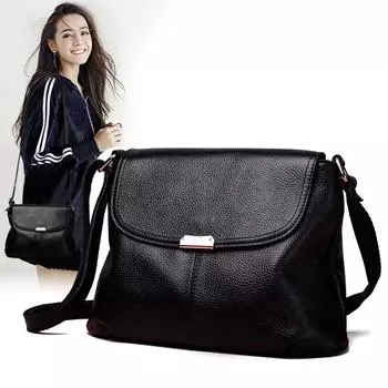 Женская сумка, новая сумка через плечо из коровьей кожи с верхним слоем, маленькая сумка, универсальная простая женская сумка через плечо