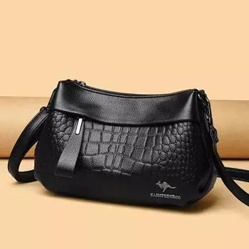 Женская сумка Новая сумка через плечо Женская сумка на одно плечо Женская сумка для мам среднего возраста с несколькими отделениями Цельная сумка для замены волос