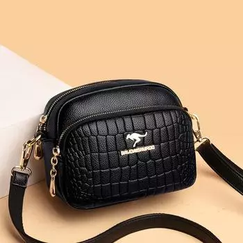 Женская сумка Новая сумка через плечо Женская модная сумка с рисунком крокодила Маленькая квадратная сумка