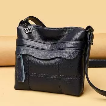 Женская сумка Новая женская сумка через плечо Сумка через плечо Сумка для мамы Мягкая кожа бордовый