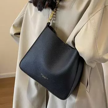 Женская сумка, новинка 2023 года, осень/зима, большая вместительная сумка-ведро для подмышек, женская популярная сумка через плечо на одно плечо в стиле ретро