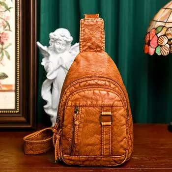 Женская сумка, новинка 2023, повседневная модная сумка через плечо из искусственной кожи, женская дорожная сумка на плечо, женский рюкзак, винтажная брендовая сумка чёрный